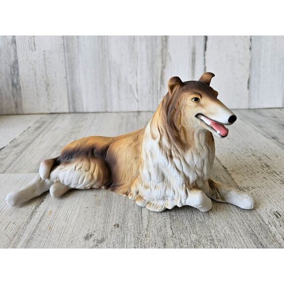 Aldon collie sheltie porcelain dog puppy statue figurine - Picture 1 of 8